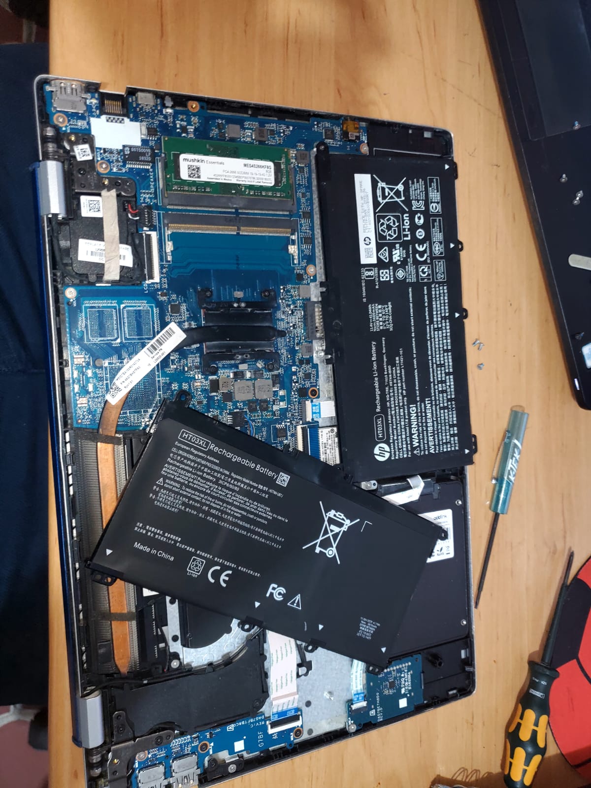 Batería nueva instalada HP
